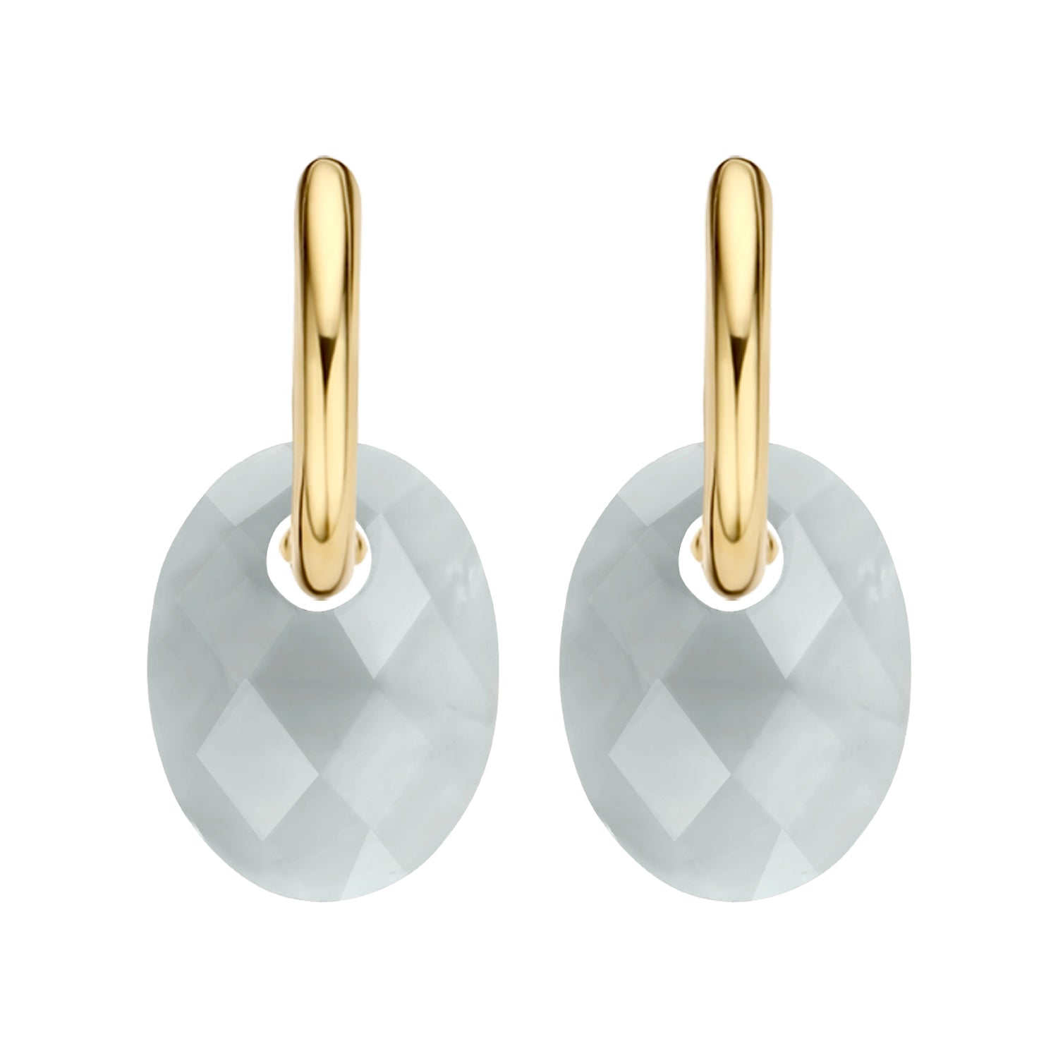 Blush Oorbelbedels 810GRAO - Mineraalsteen Grijze Agaat