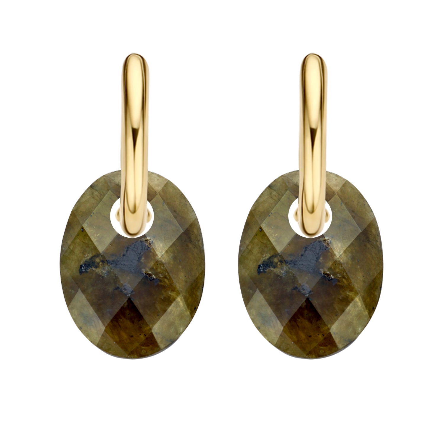 Blush Oorbelbedels 810LABO - Mineraalsteen Labradoriet