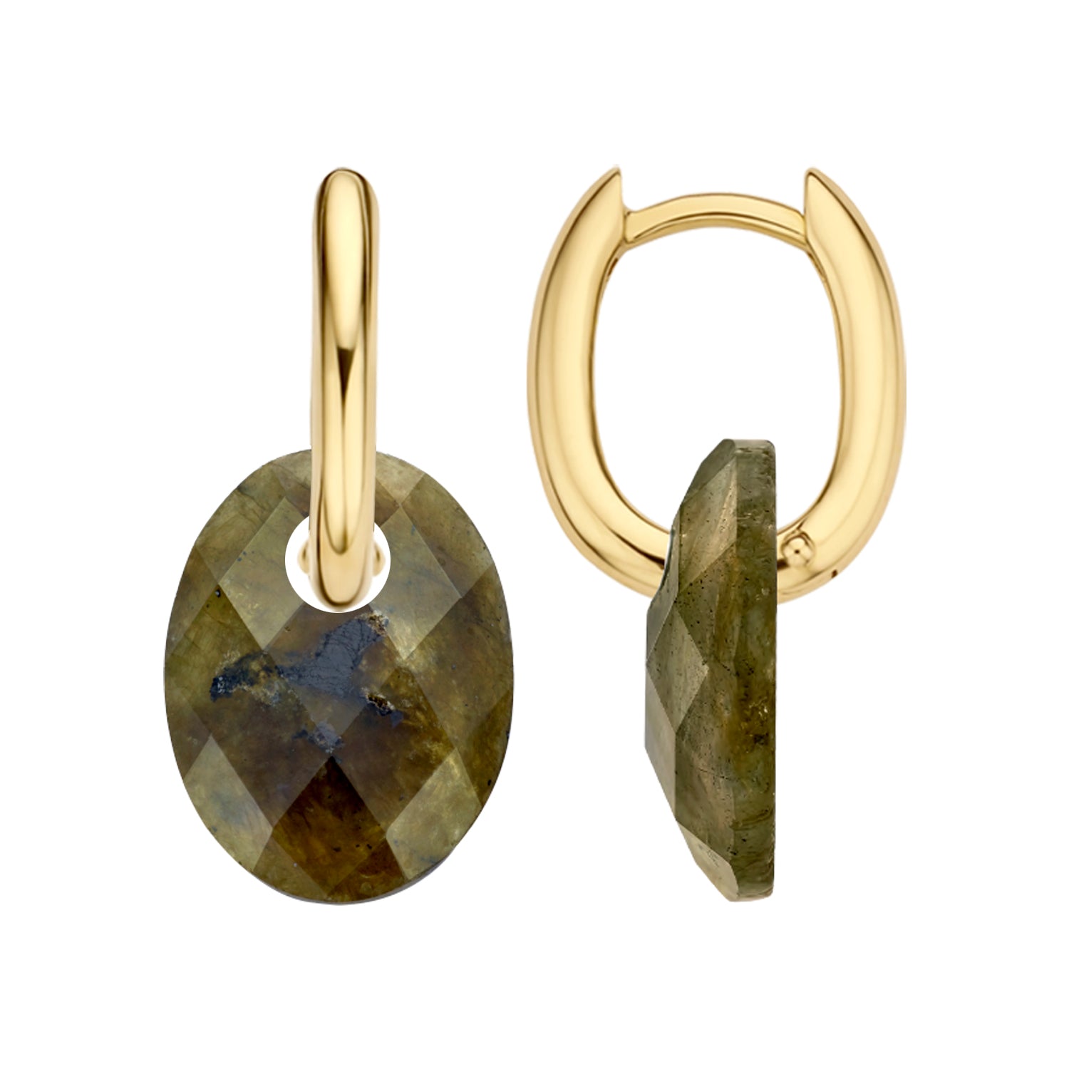 Blush Oorbelbedels 810LABO - Mineraalsteen Labradoriet