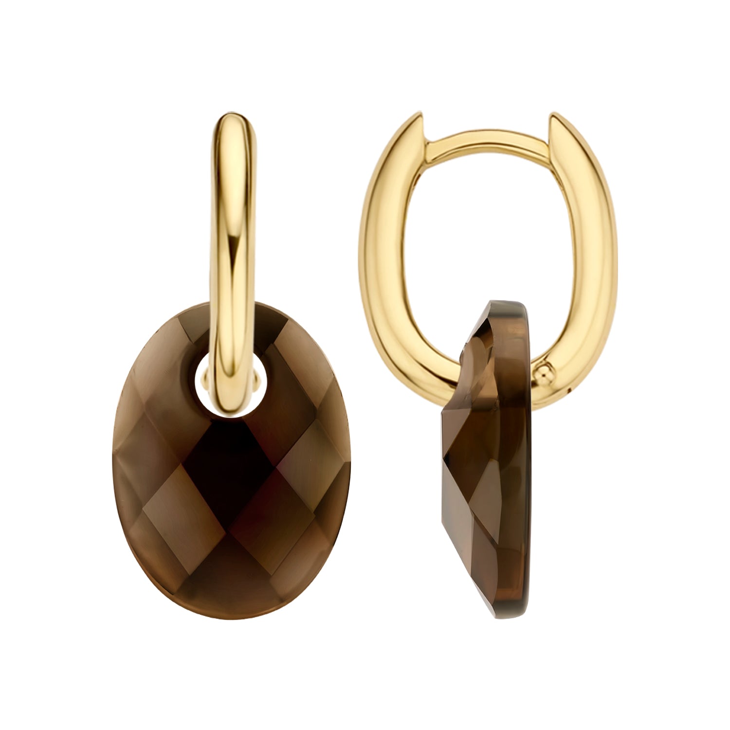 Blush Oorbelbedels 810SMQO - Mineraalsteen Smokey Quartz