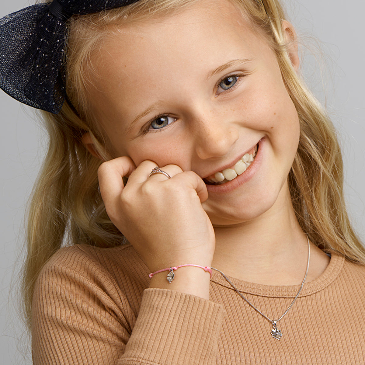 zilveren kinderring klaver | 6,5mm