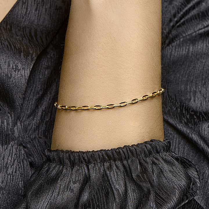 Silgold armband anker 3mm | 19cm