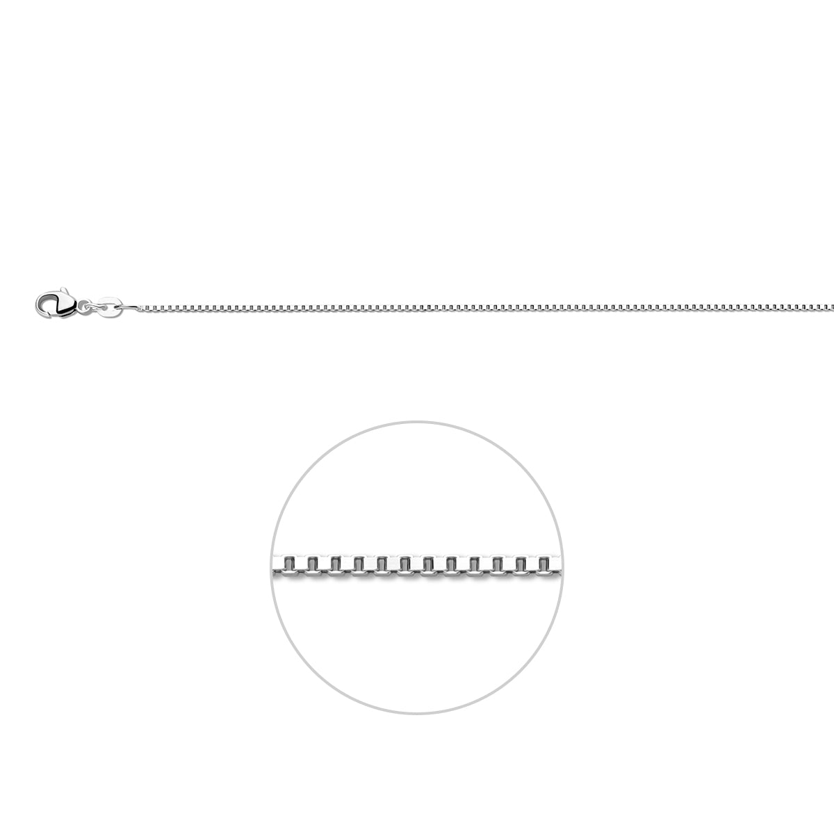 14krt witgouden collier venetiaans 1,1mm