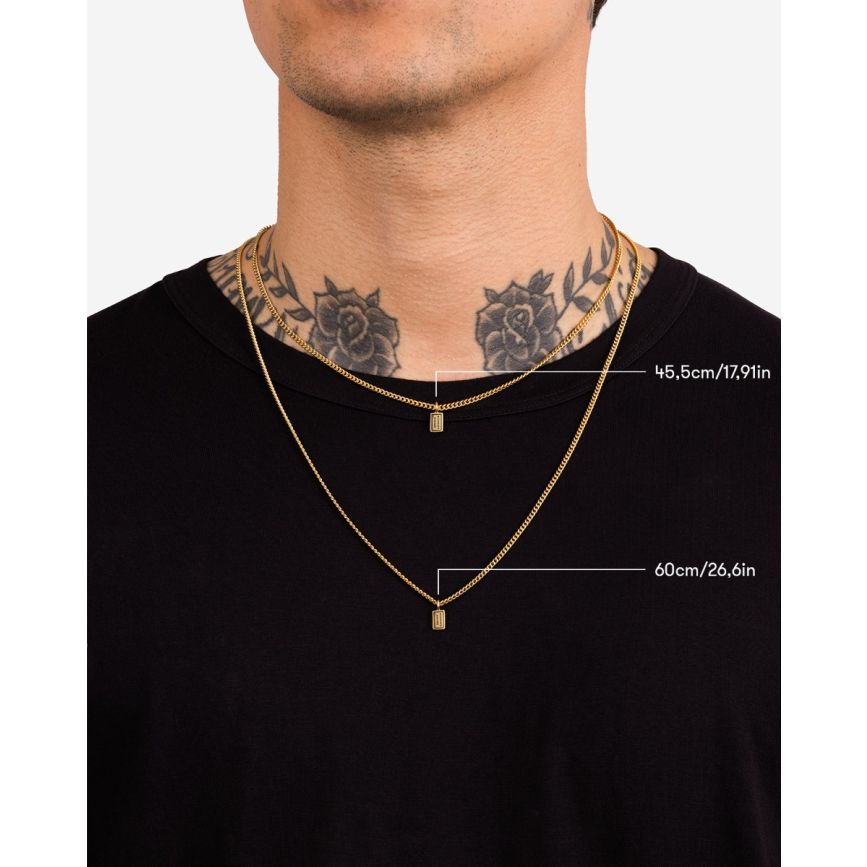 BUDDHATOBUDDHA - Ketting Essential verguld  | 60cm