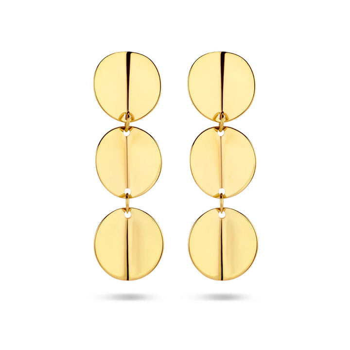 14krt geelgouden oorhangers | 3.2x9.5mm