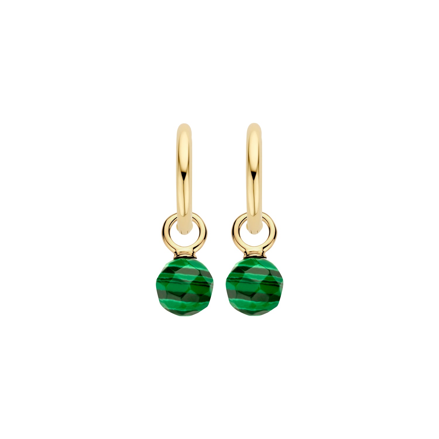 Blush Oorbelbedels 9046YMA -  Geel Goud (14k) met Malachiet