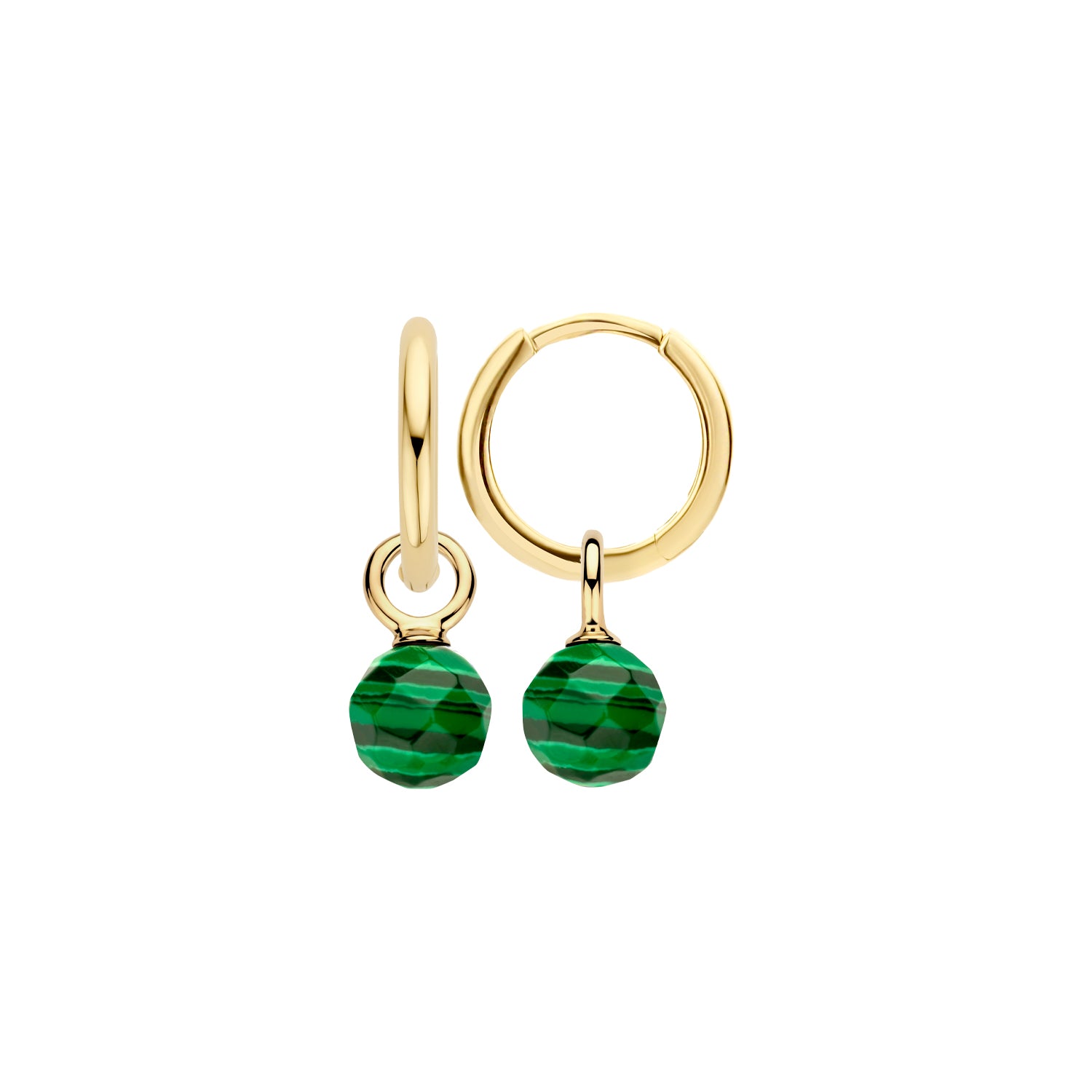 Blush Oorbelbedels 9046YMA -  Geel Goud (14k) met Malachiet