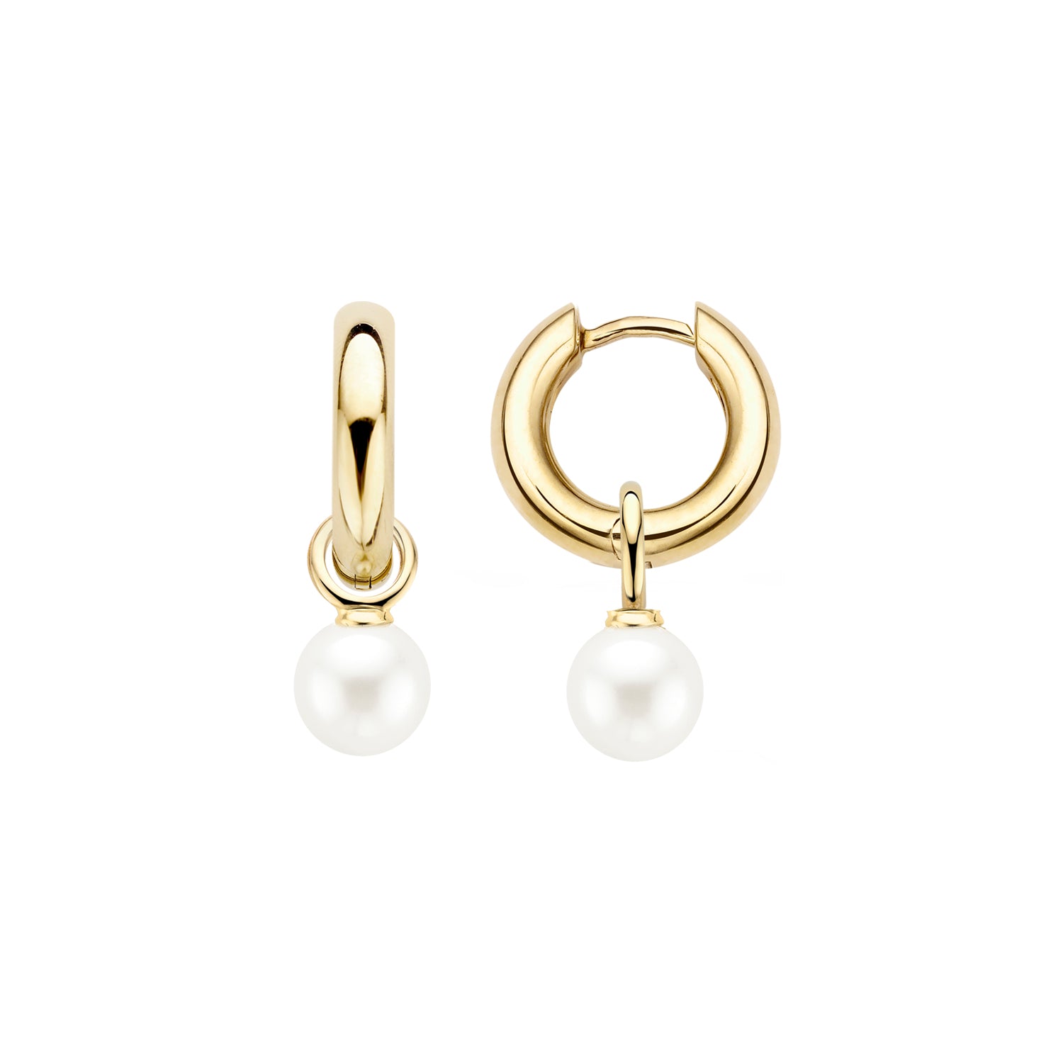 Blush Oorbelbedels 9046YPW -  Geel Goud (14k) met Swarovski Parel