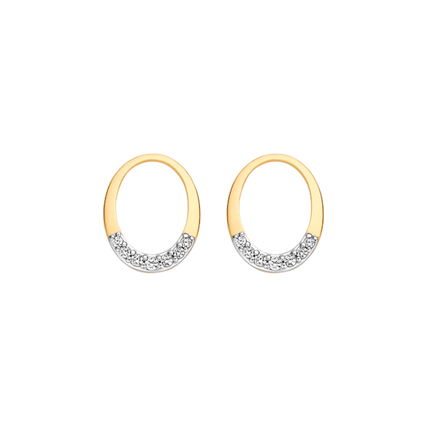 Blush Oorbelbedels 9053YZI -  Geel Goud (14k) met Zirkonia