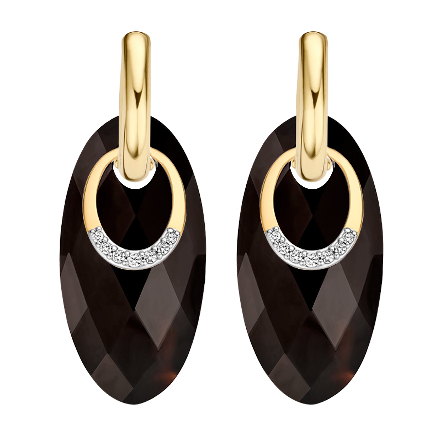 Blush Oorbelbedels 9053YZI -  Geel Goud (14k) met Zirkonia