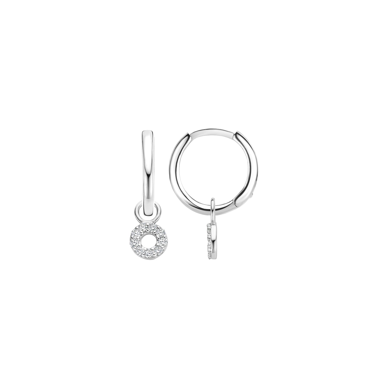 Blush Oorbedels 9065WZI - Wit Goud (14k) met Zirkonia