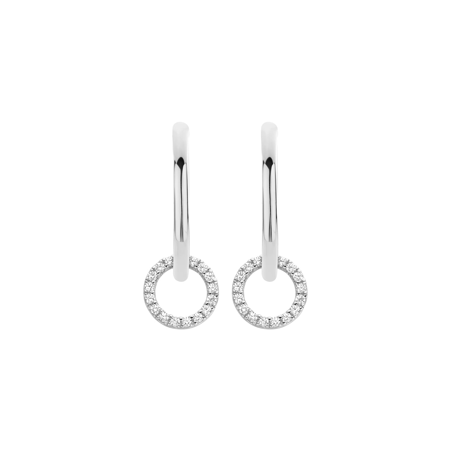 Blush Oorbedels 9066WZI - Wit Goud (14k) met Zirkonia