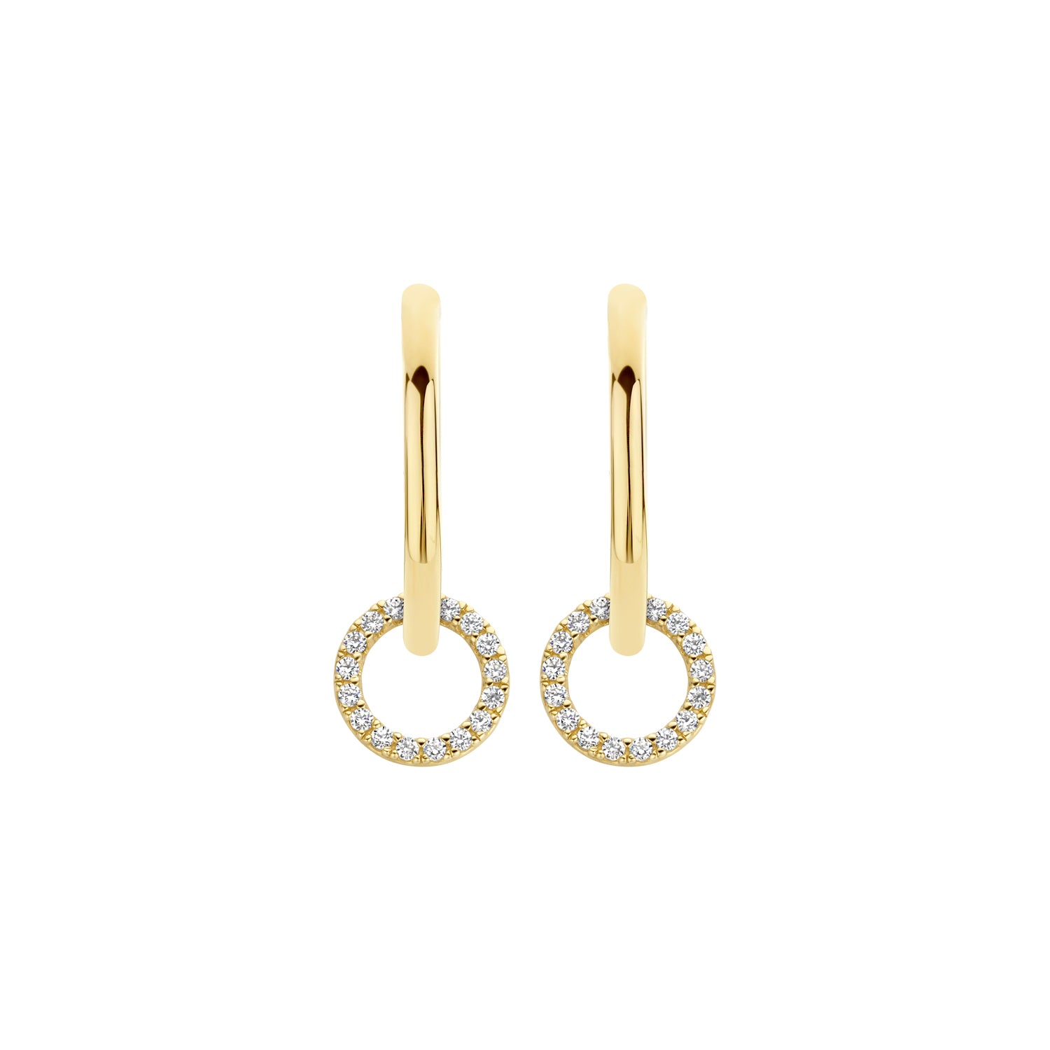 Blush Oorbedels 9066YZI - Geel Goud (14k) met Zirkonia