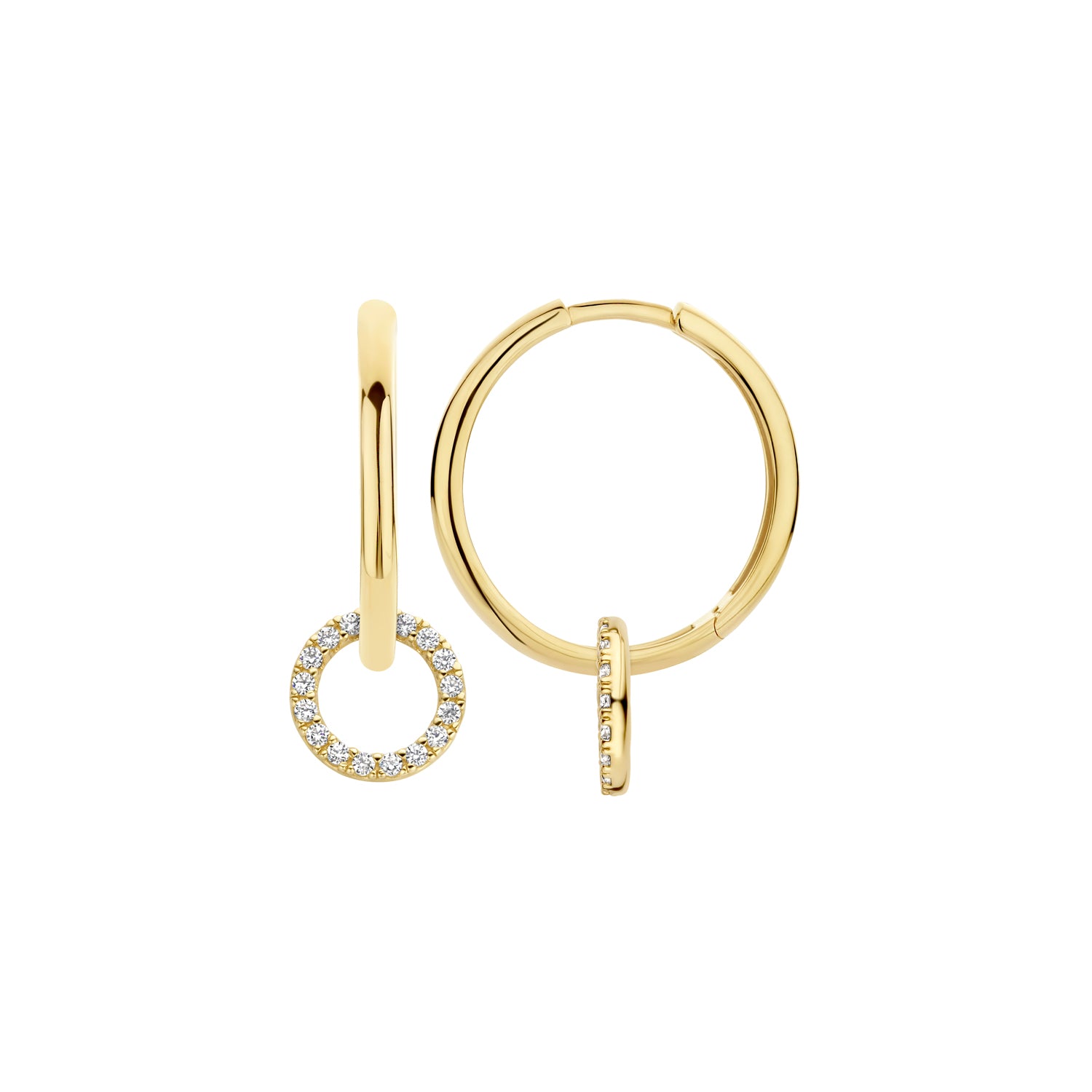 Blush Oorbedels 9066YZI - Geel Goud (14k) met Zirkonia