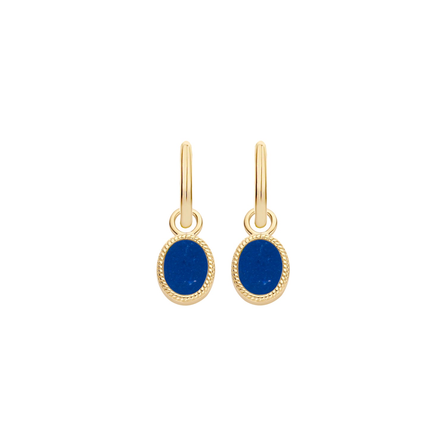 Blush Oorbedels 9078YLA - Geel Goud (14k) met Lapis