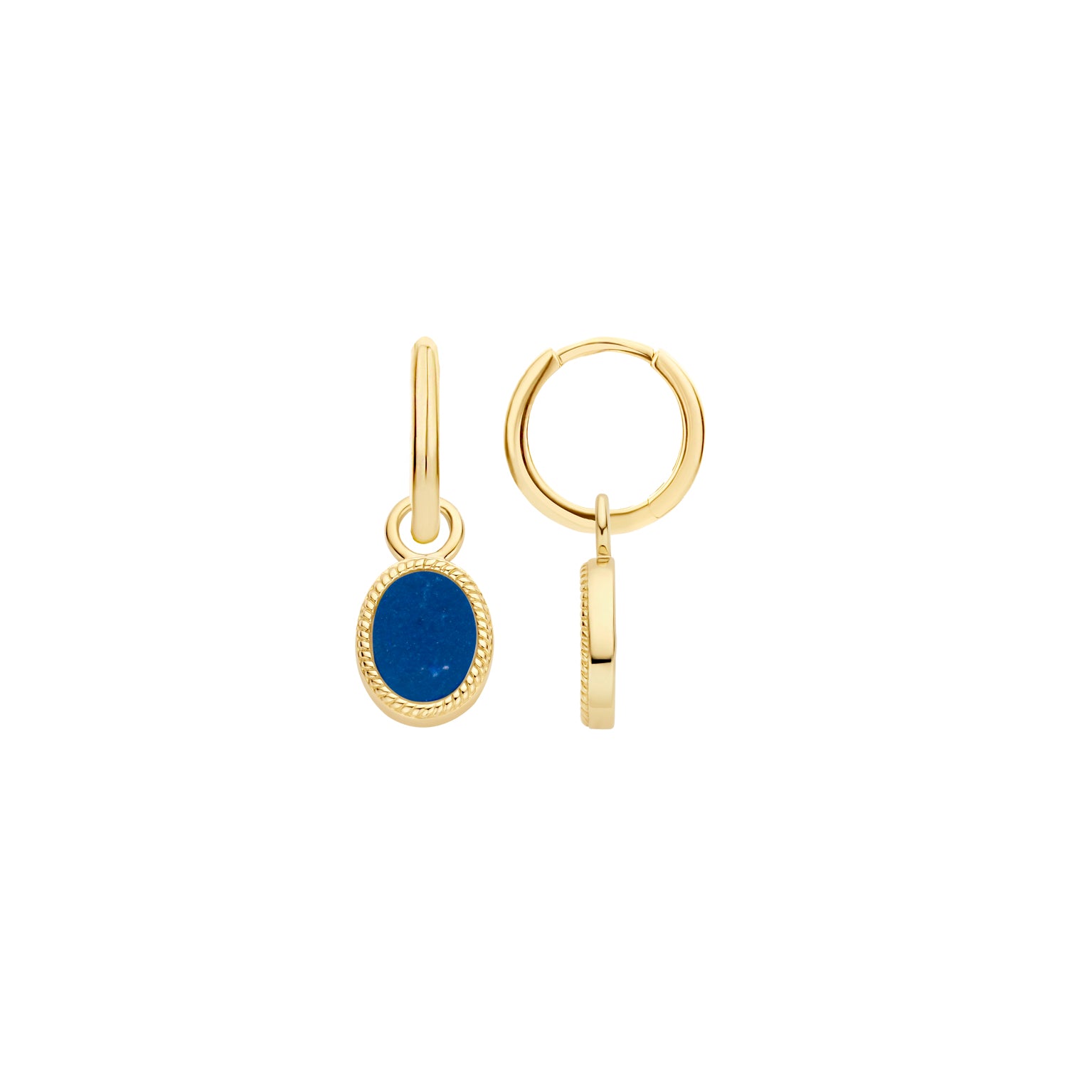 Blush Oorbedels 9078YLA - Geel Goud (14k) met Lapis
