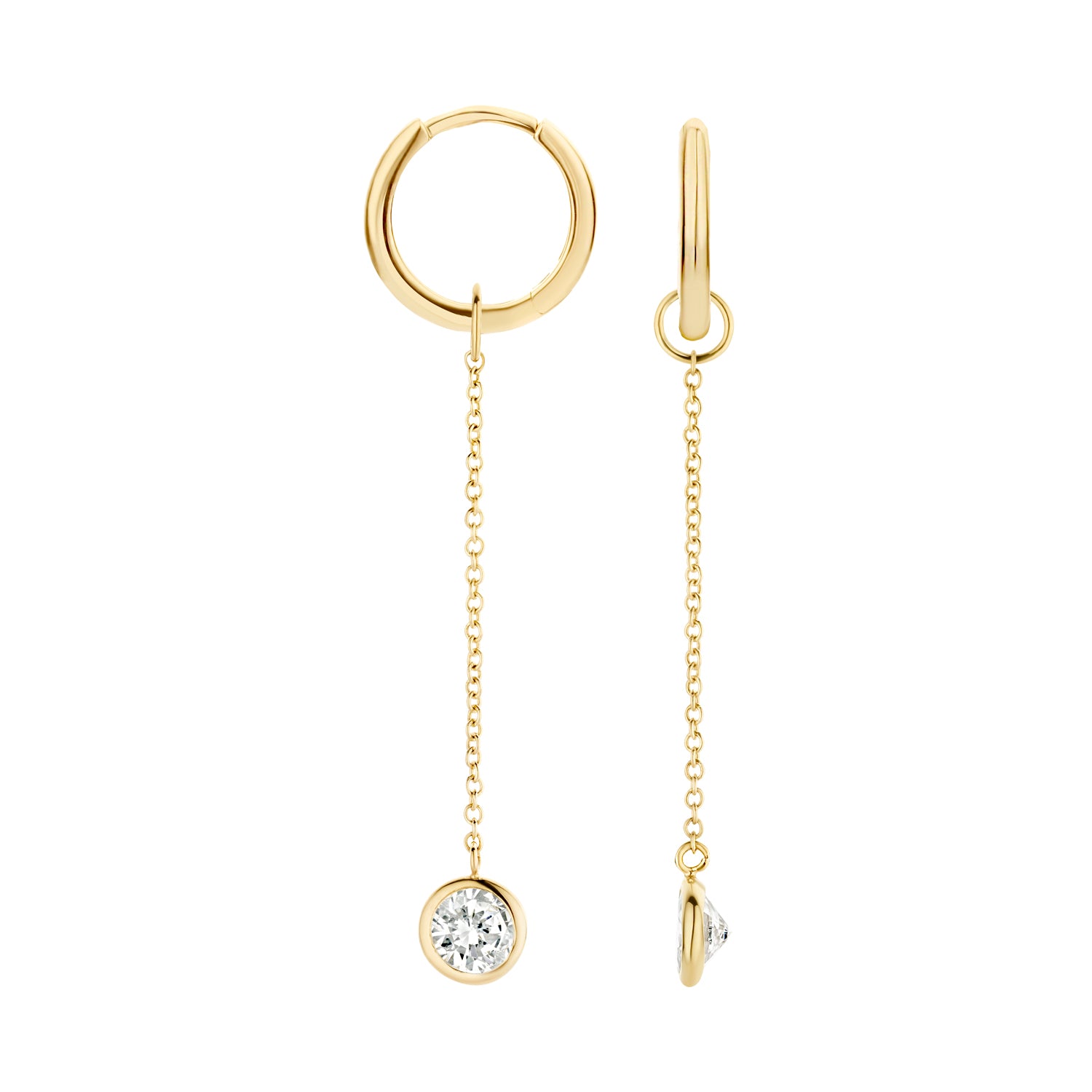 Blush Oorbedels 9083YZI - Geel Goud (14k) met Zirkonia