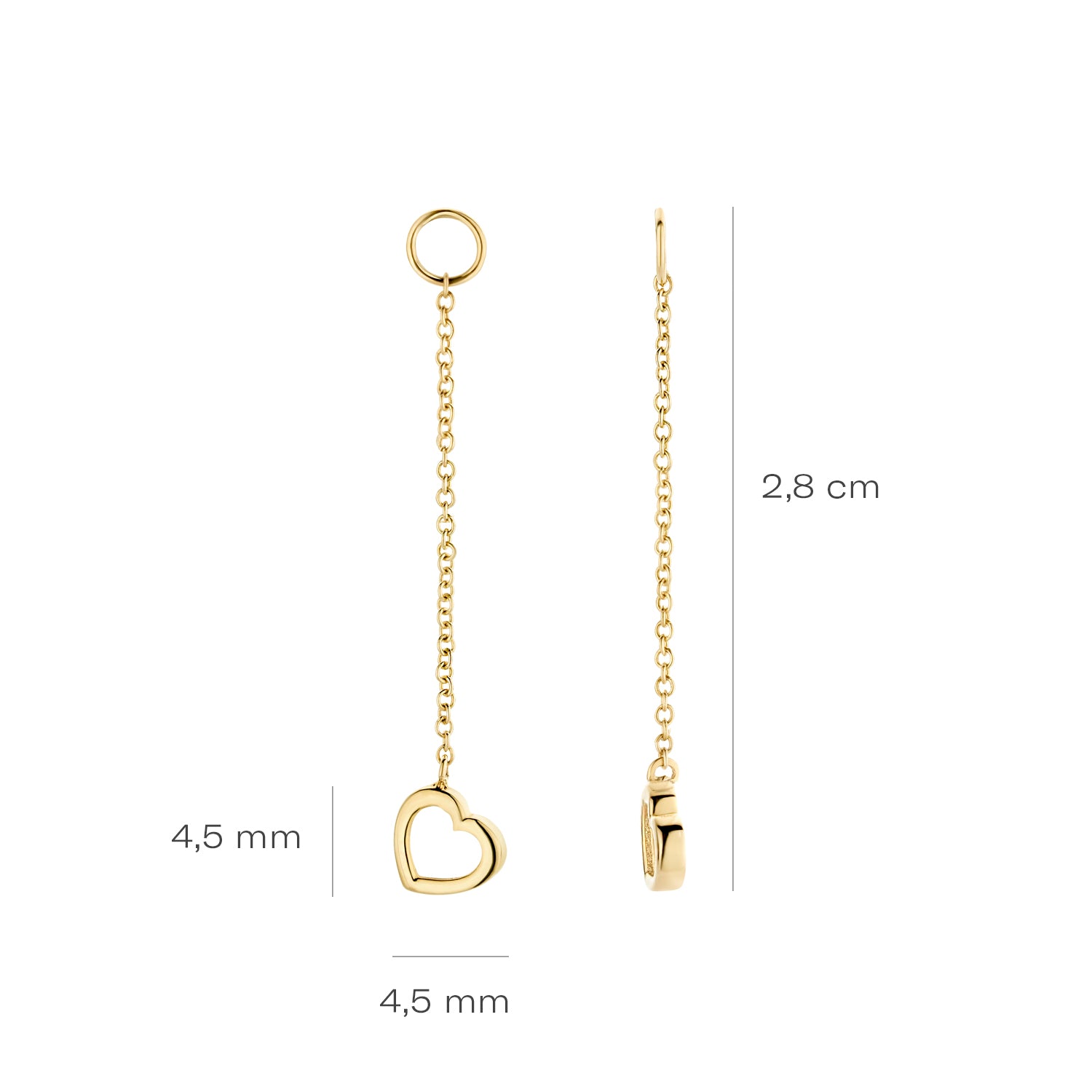 Blush Oorbedels 9084YGO - Geel Goud (14k)