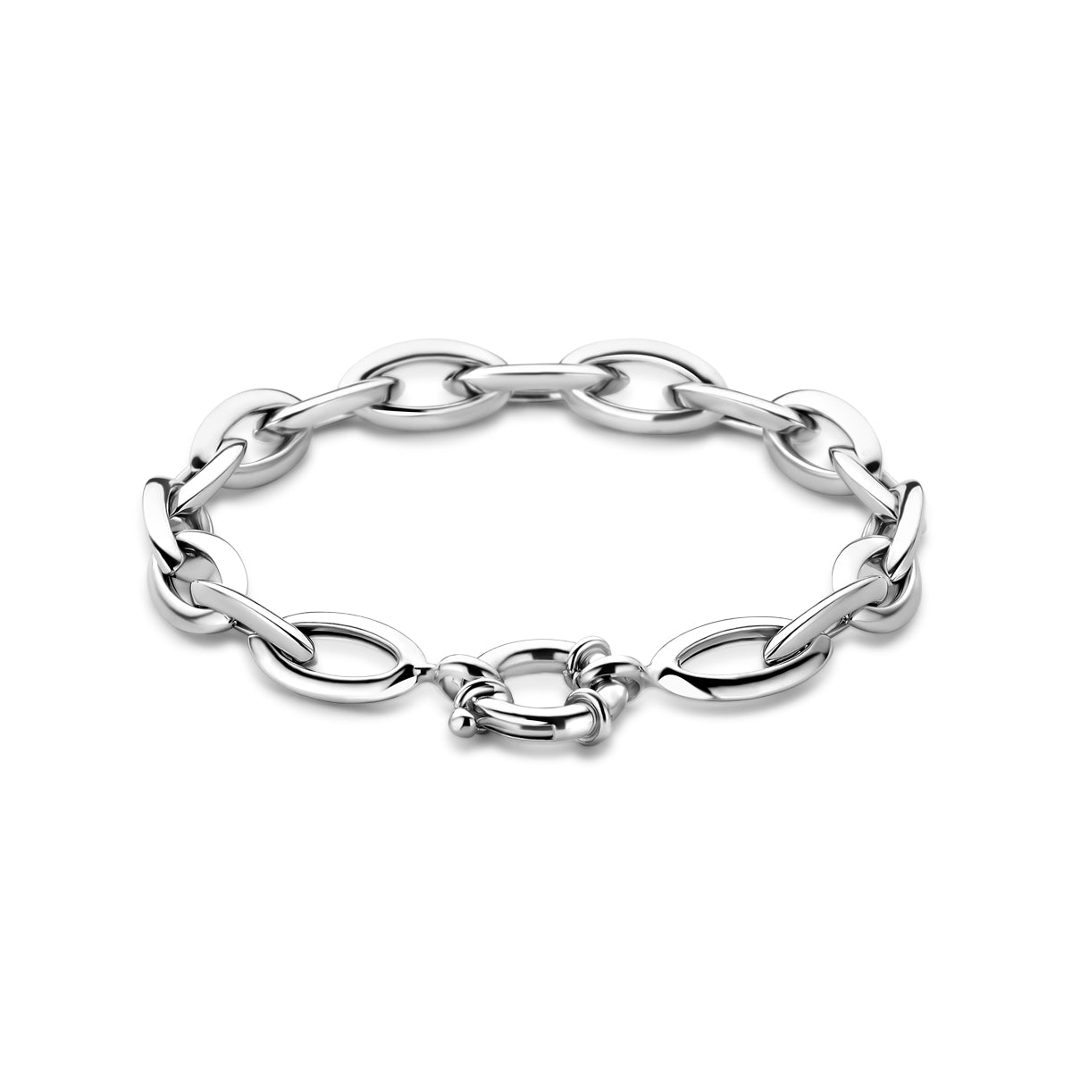 Zilveren armband anker met groot springslot 9,5mm | 20cm