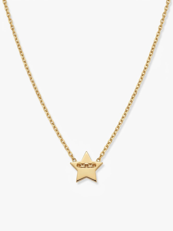 14krt geelgouden graveercollier ster 40-42 cm