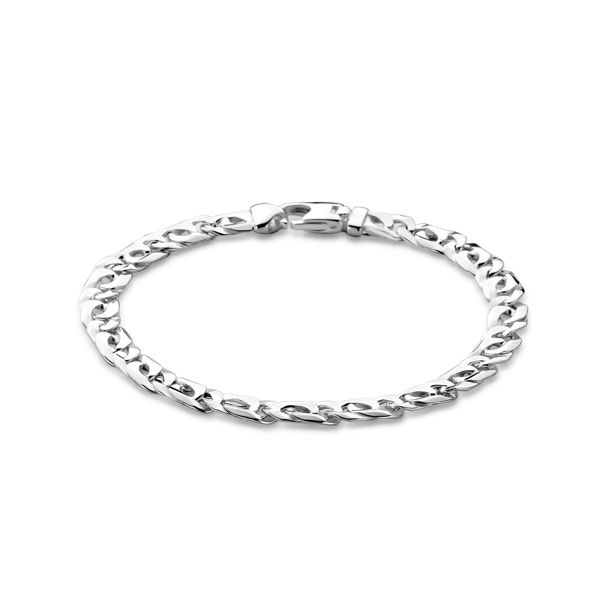 Zilveren armband heren fantasie 6,5mm | 20cm