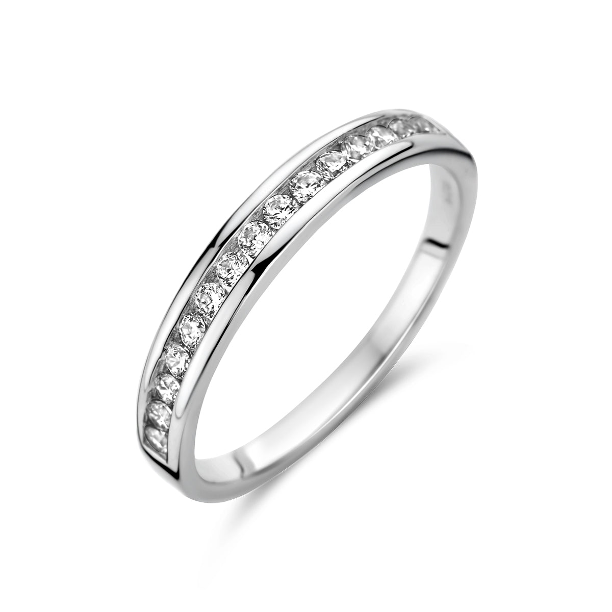 zilveren ring zirkonia | 3mm
