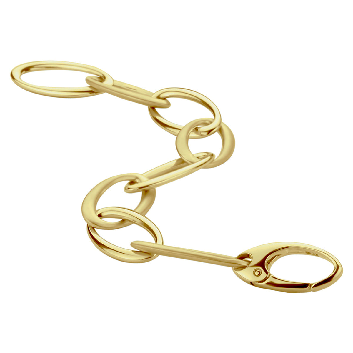 14krt geelgouden armband anker 13mm - 21cm