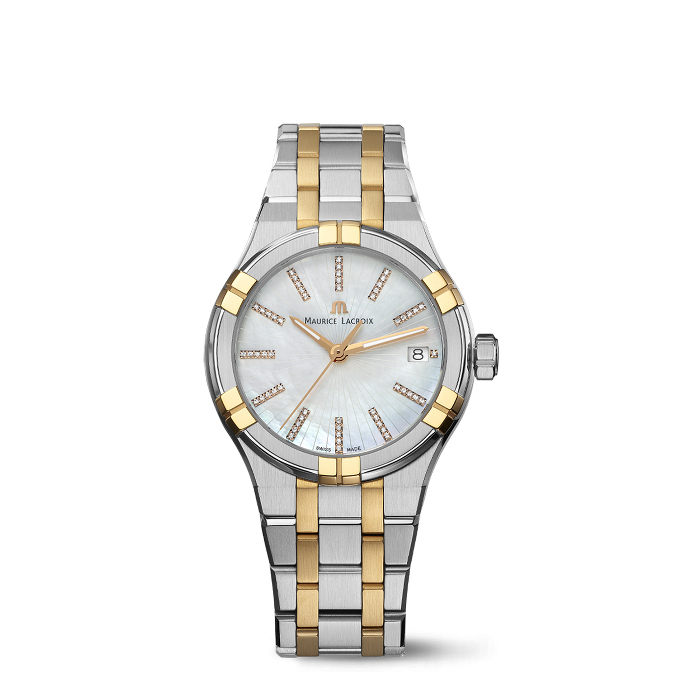 MAURICE LACROIX WATCH AIKON QUARTZ DATE 35MM AI1106-PVP02-170-1