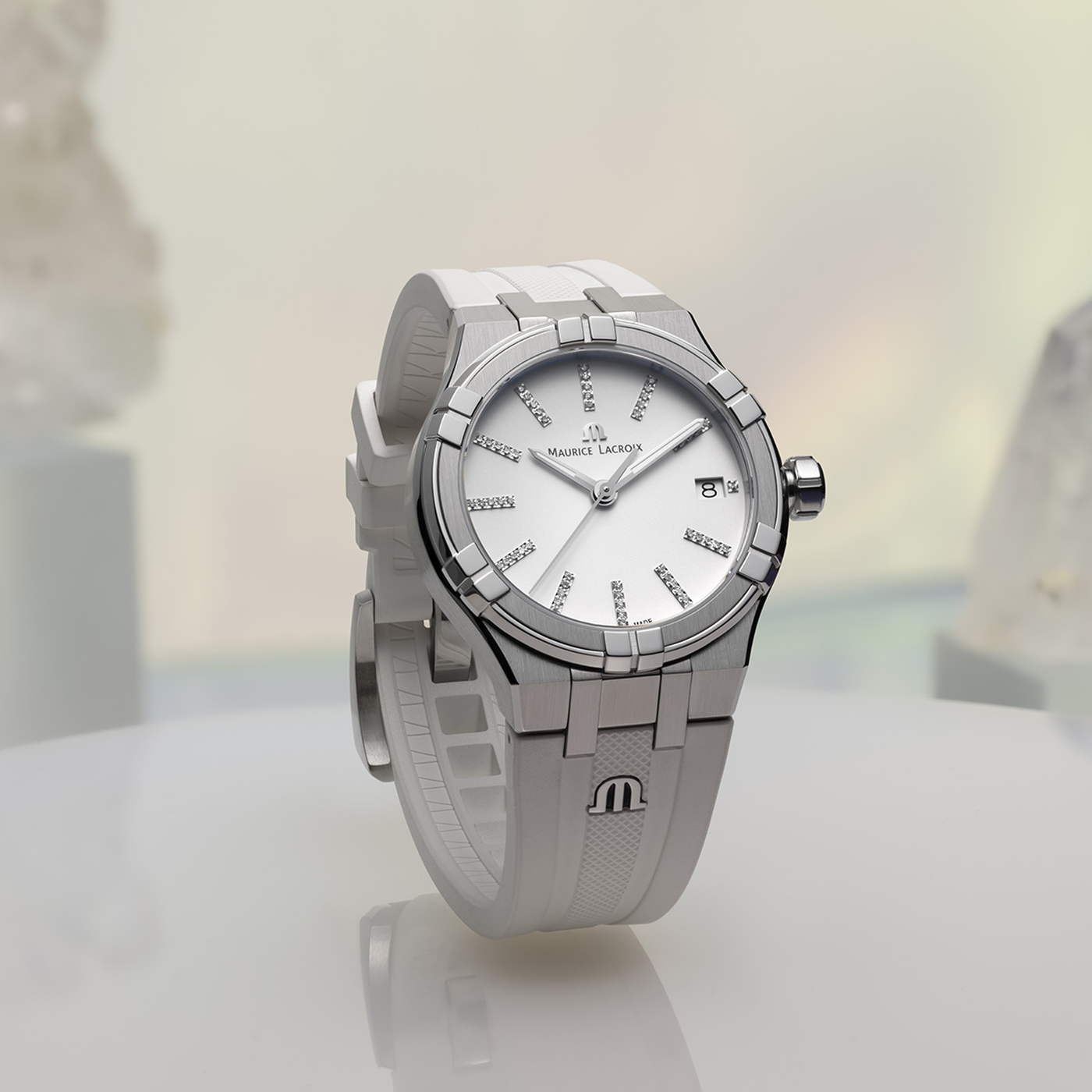 MAURICE LACROIX AIKON QUARTZ DATE 35MM AI1106-SS000-150-7