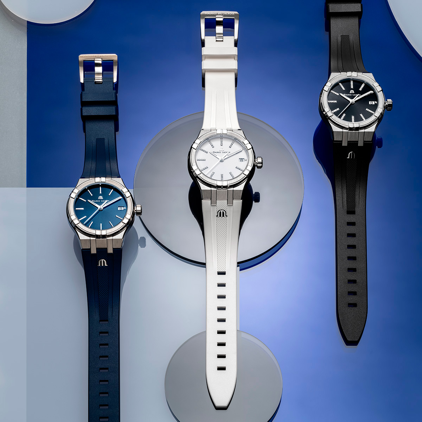 MAURICE LACROIX AIKON QUARTZ DATE 35MM AI1106-SS000-150-7