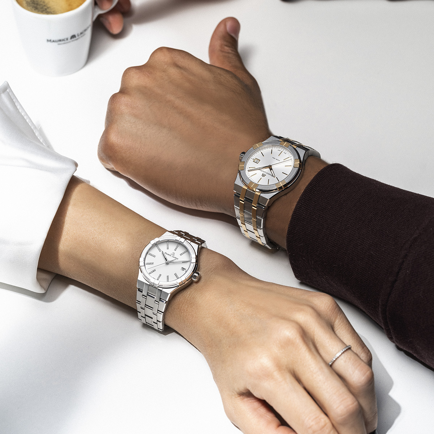 MAURICE LACROIX AIKON QUARTZ DATE 35MM AI1106-SS002-150-1