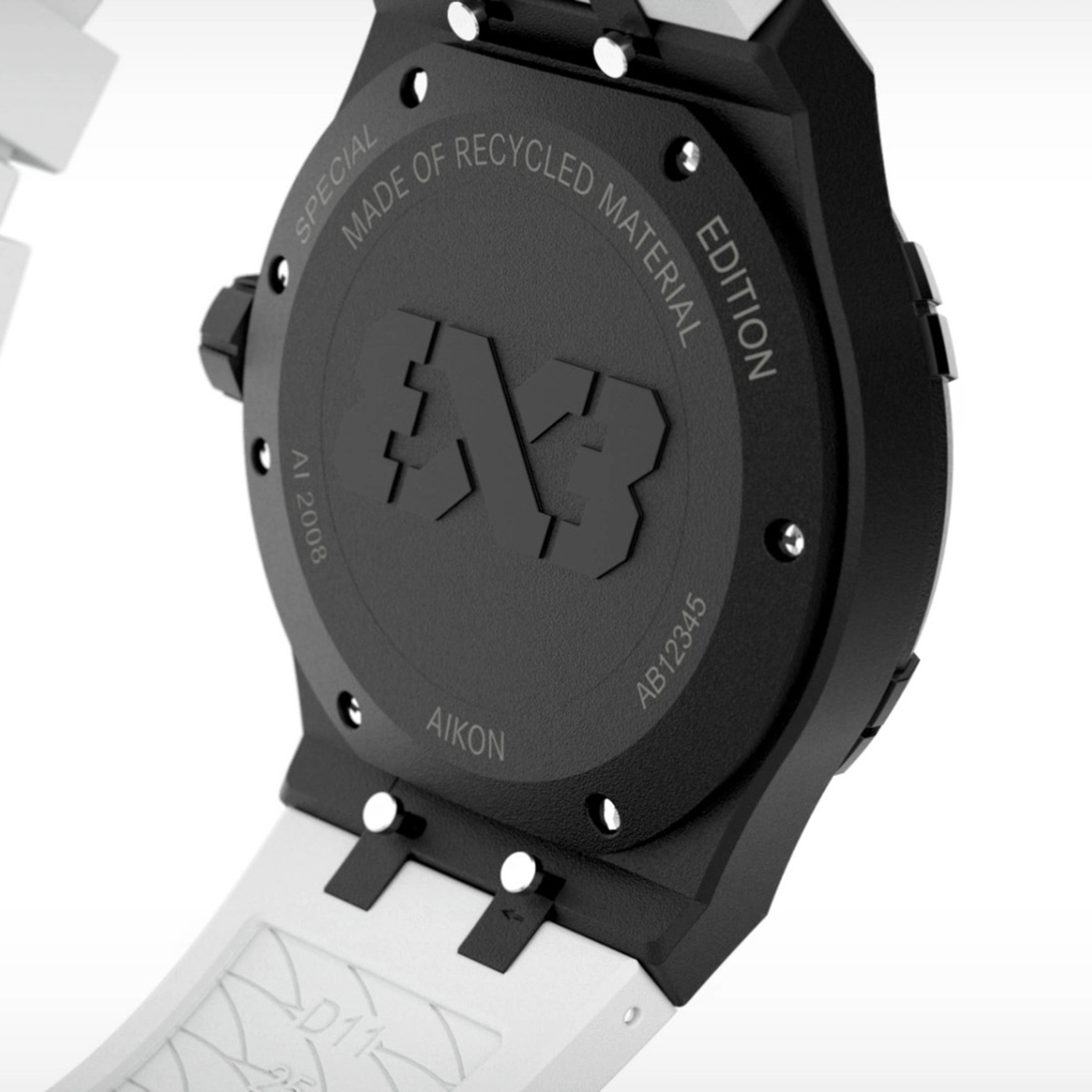 MAURICE LACROIX AIKON TIDE 40MM SPECIAL EDITION FIBA 3X3 WHITE/BLACK AI2008-00YZ1-000-0