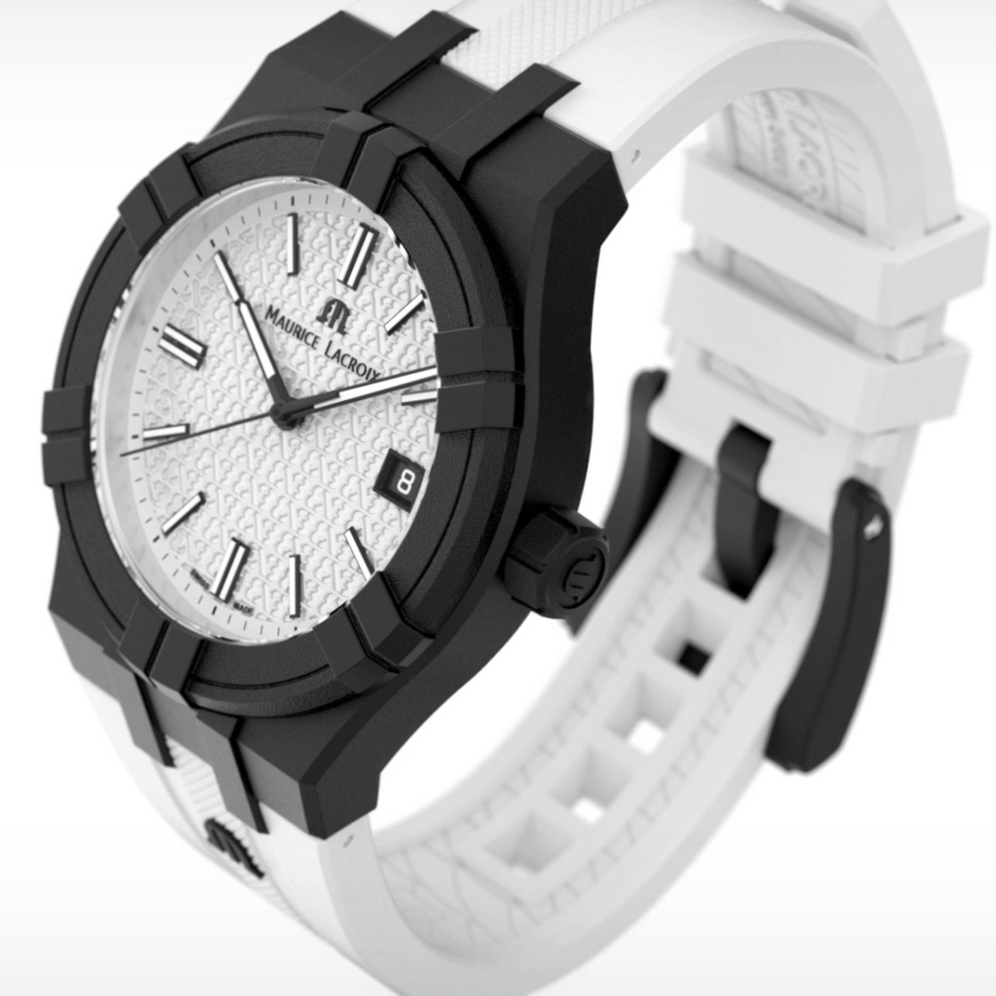 MAURICE LACROIX AIKON TIDE 40MM SPECIAL EDITION FIBA 3X3 WHITE/BLACK AI2008-00YZ1-000-0