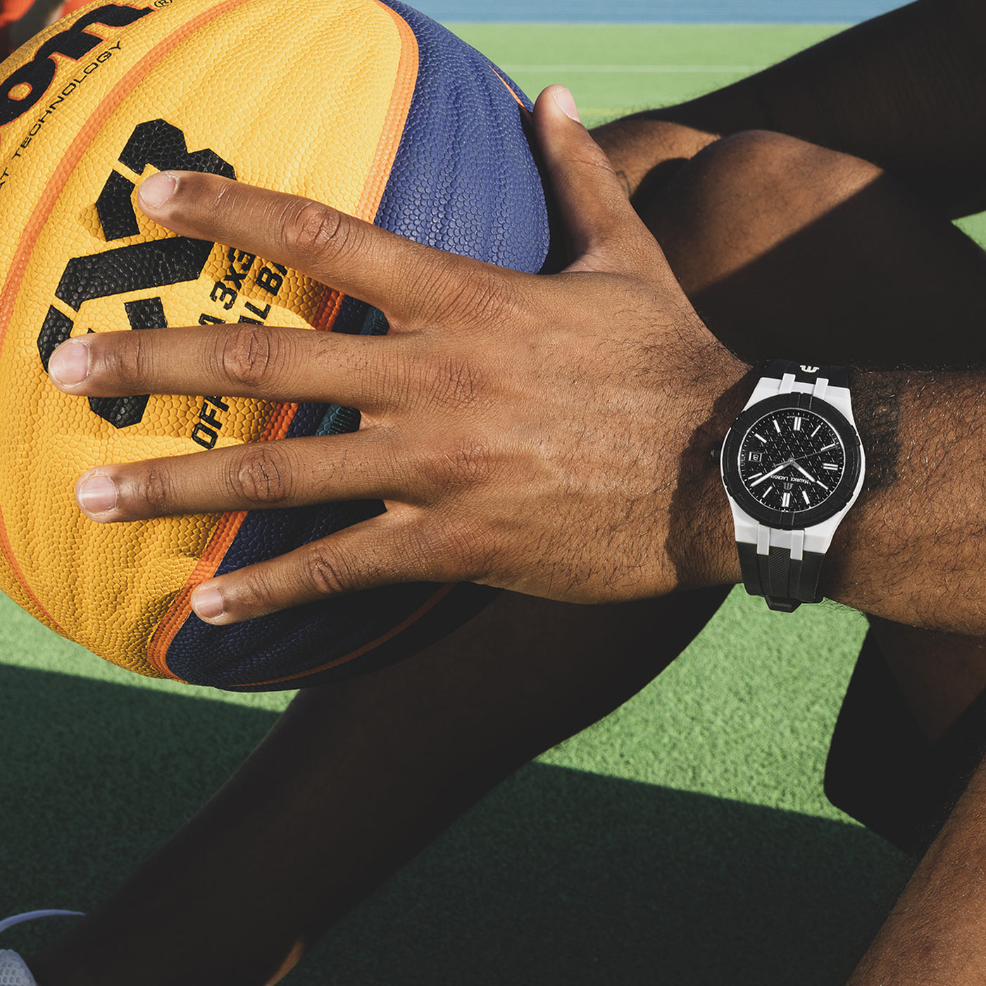 MAURICE LACROIX AIKON TIDE 40MM SPECIAL EDITION FIBA 3X3 BLACK/COOL GREY AI2008-20YZ0-200-0