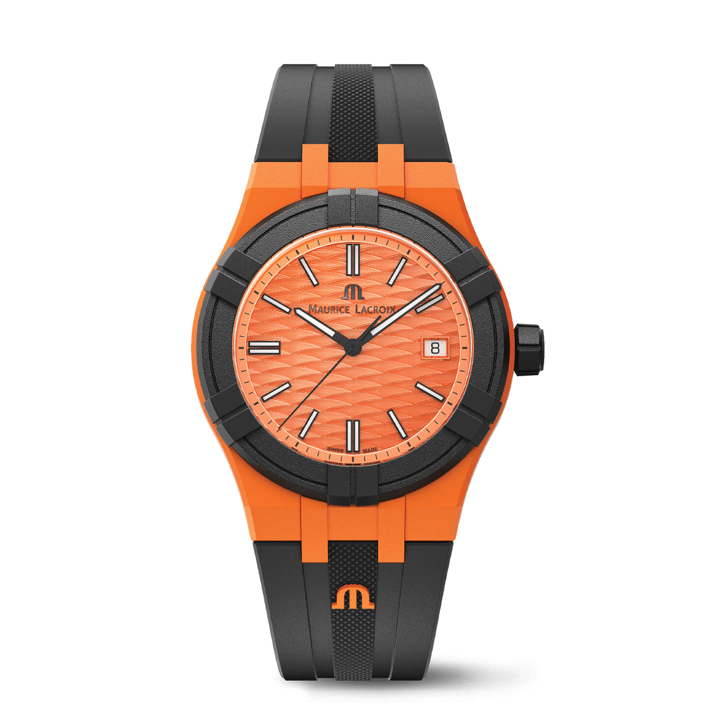 MAURICE LACROIX AIKON TIDE 40MM ORANGE/BLACK AI2008-50050-300-0