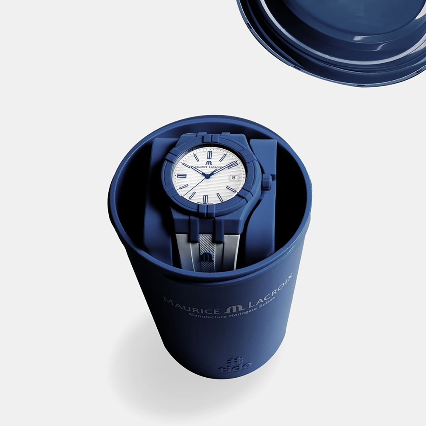 MAURICE LACROIX AIKON TIDE 40MM BLUE/WHITE AI2008-BBB11-300-0