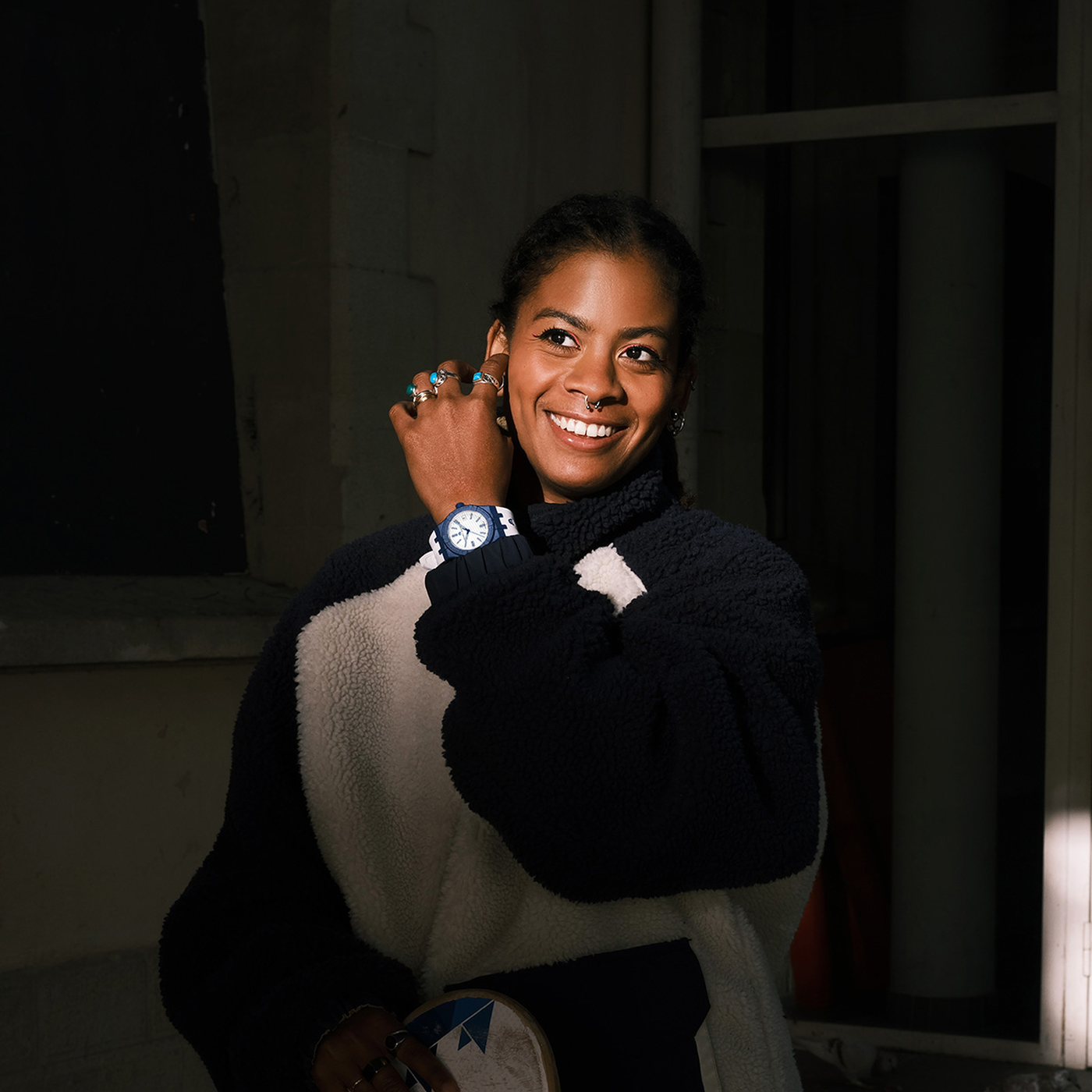 MAURICE LACROIX AIKON TIDE 40MM BLUE/WHITE AI2008-BBB11-300-0