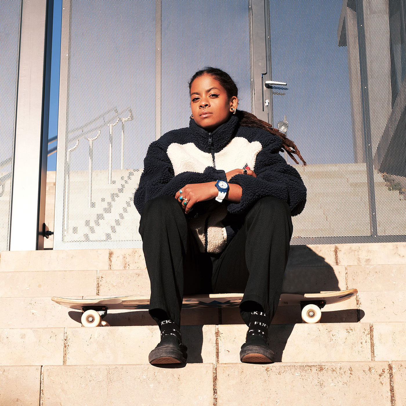 MAURICE LACROIX AIKON TIDE 40MM BLUE/WHITE AI2008-BBB11-300-0