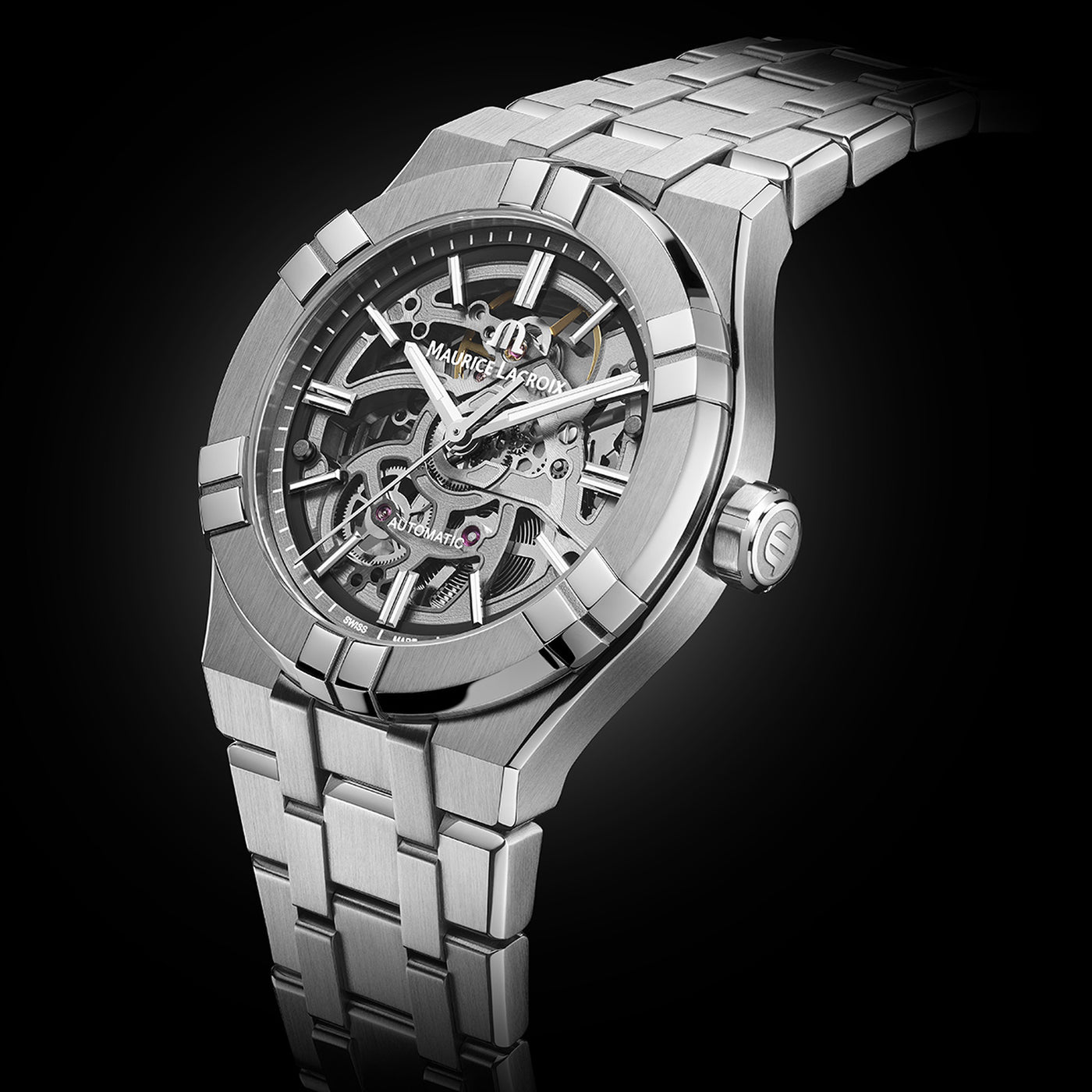 MAURICE LACROIX AIKON AUTOMATIC 39MM SKELETON AI6007-SS002-030-1