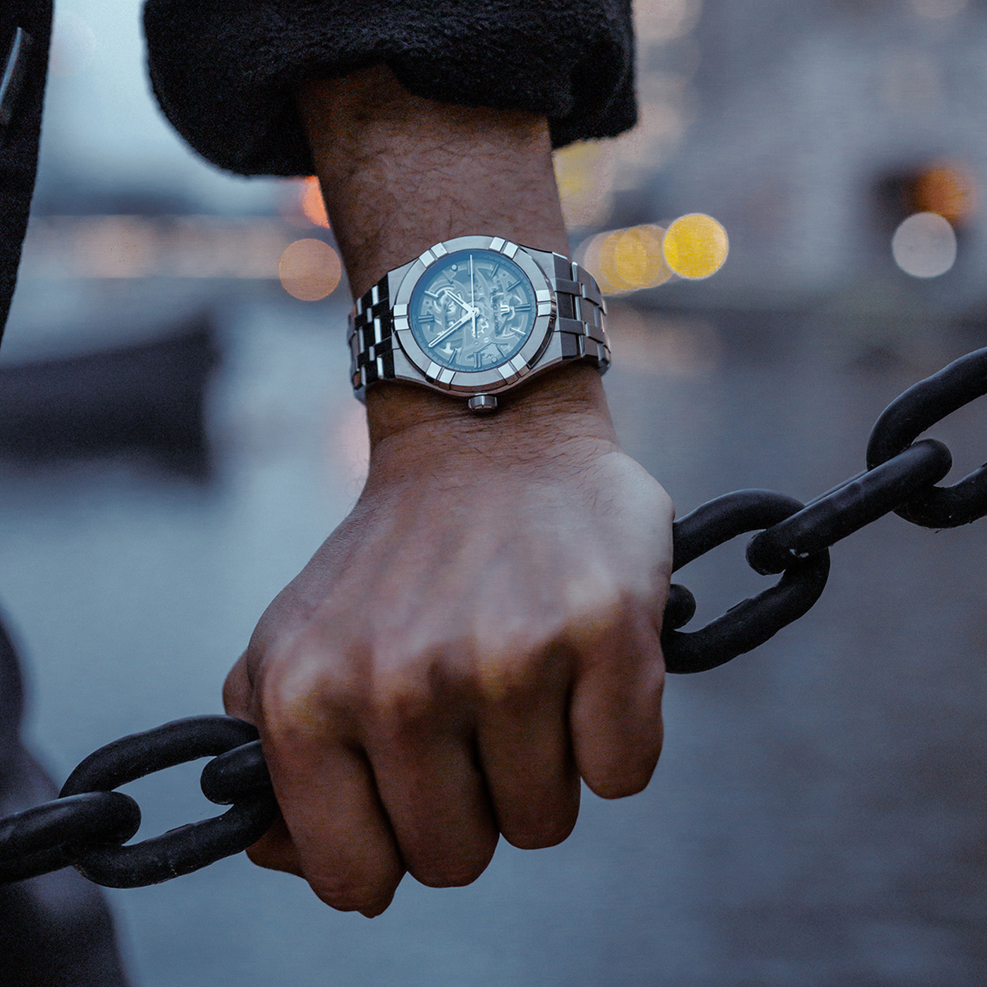 MAURICE LACROIX AIKON AUTOMATIC 39MM SKELETON AI6007-SS002-030-1