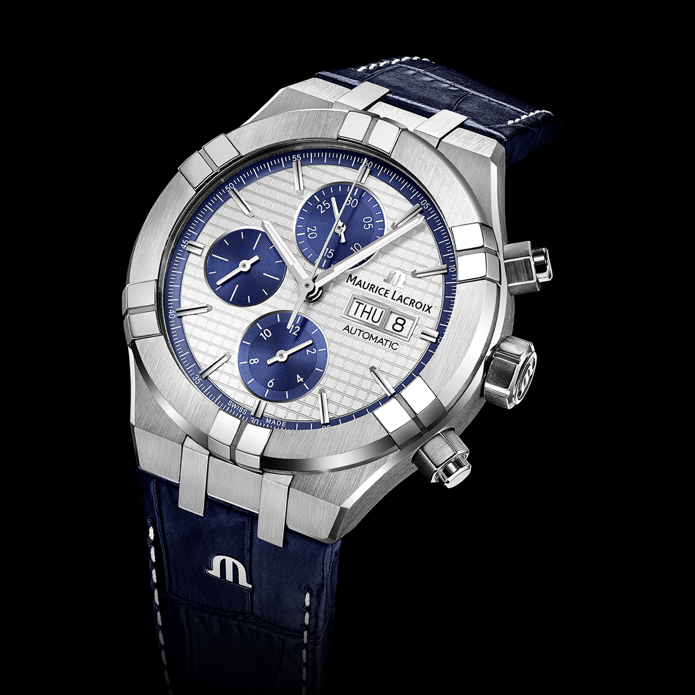 MAURICE LACROIX AIKON AUTOMATIC CHRONOGRAPH AI6038-SS001-131-1
