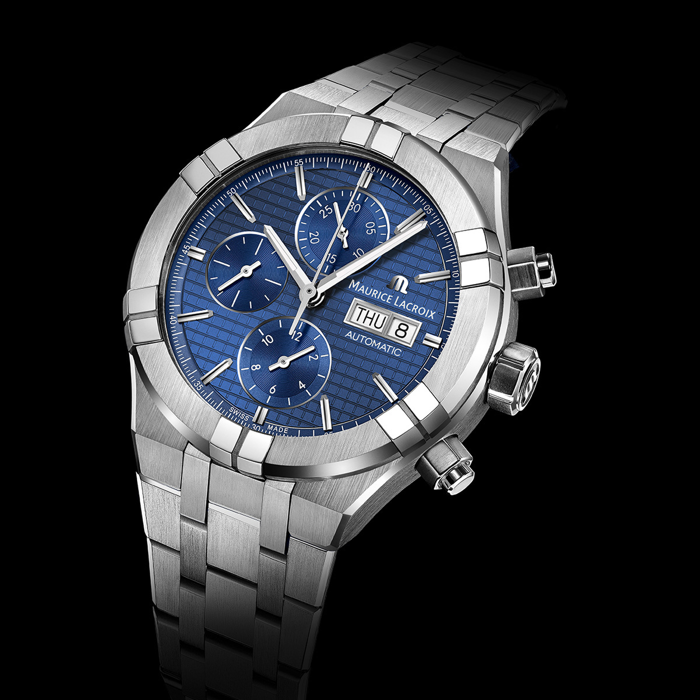 MAURICE LACROIX AIKON AUTOMATIC CHRONOGRAPH AI6038-SS002-430-1