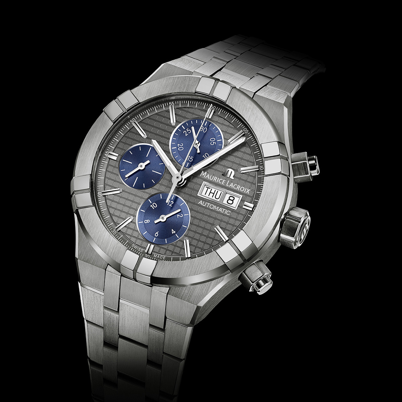 MAURICE LACROIX AIKON AUTOMATIC CHRONOGRAPH TITANIUM AI6038-TT032-330-1