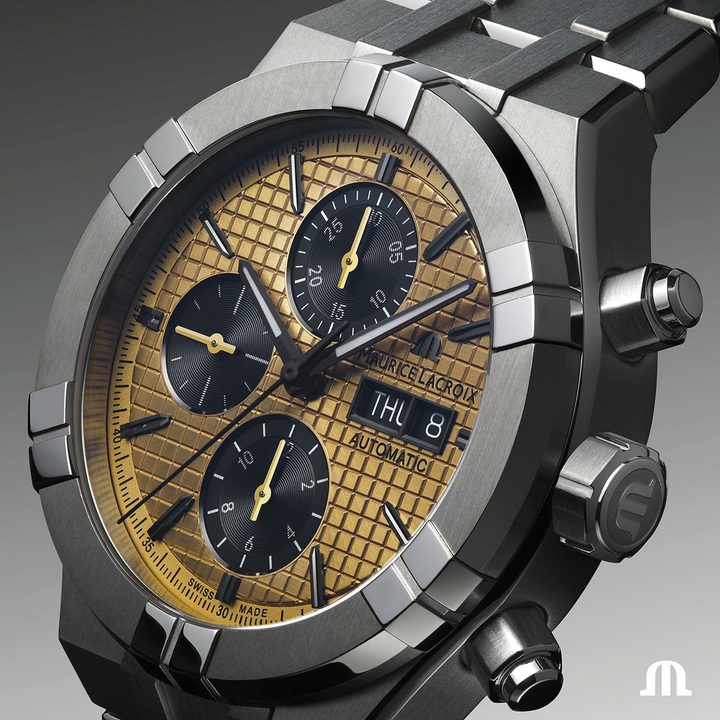 MAURICE LACROIX AIKON AUTOMATIC TITANIUM CHRONOGRAPH AI6038-TT032-530-1