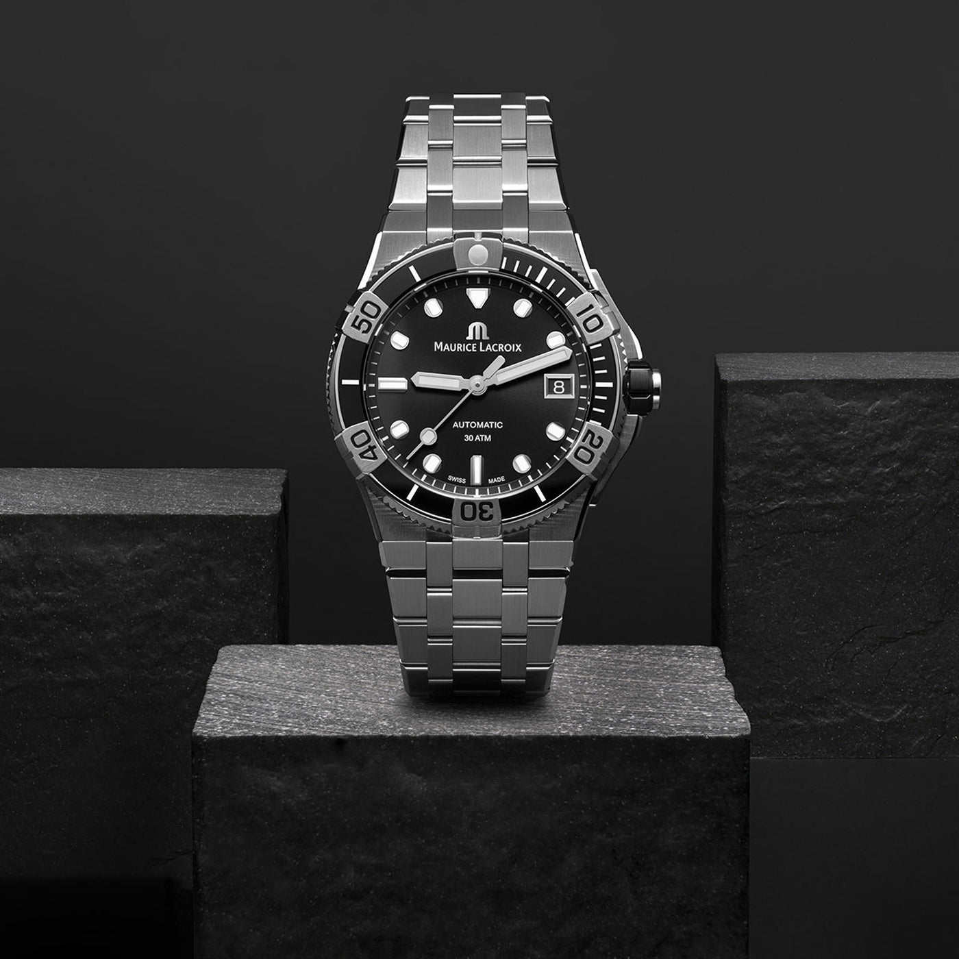 MAURICE LACROIX AIKON VENTURER AUTOMATIC DATE 38MM AI6057-SSL22-330-1