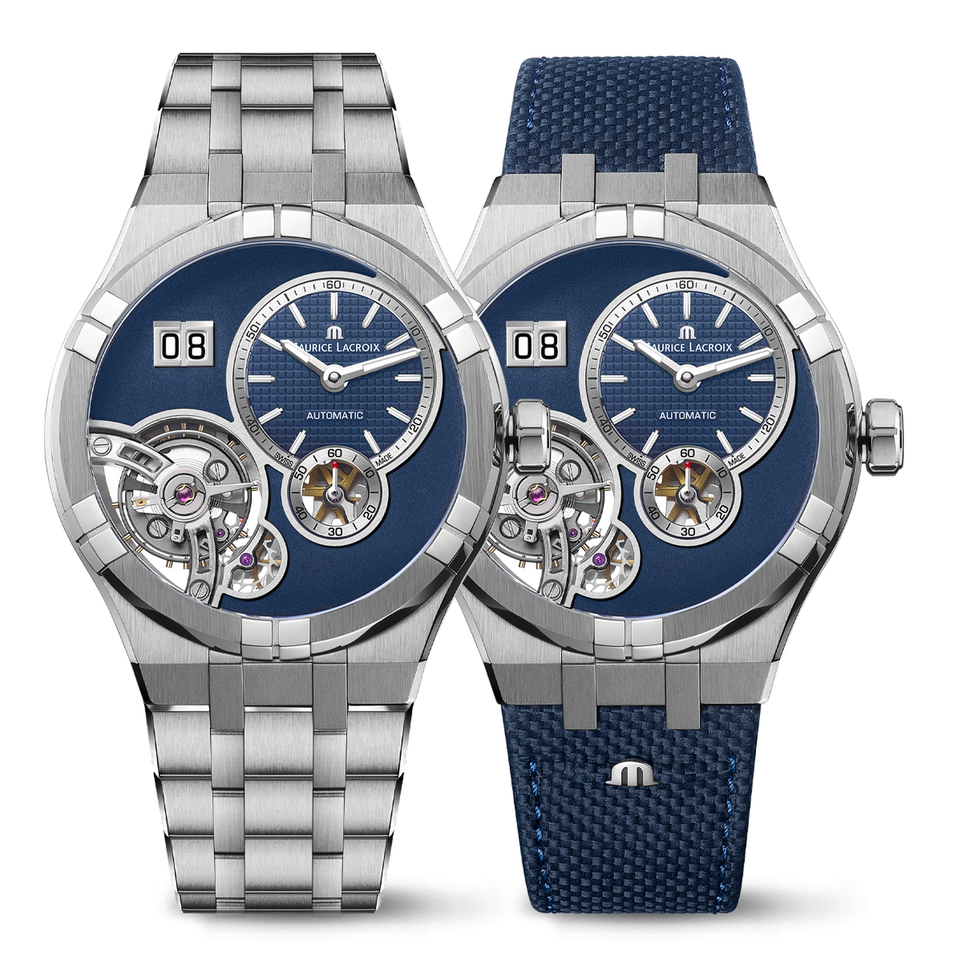 MAURICE LACROIX AIKON AUTOMATIC MASTER GRAND DATE SET AI6118-SS00E-430-C