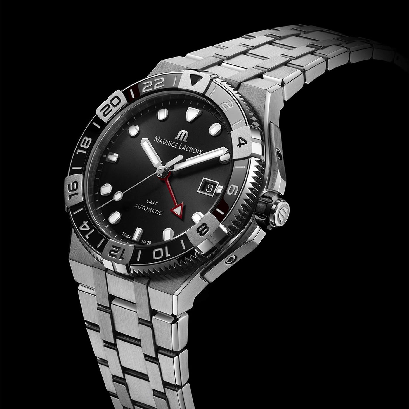 MAURICE LACROIX AIKON AUTOMATIC VENTURER GMT AI6158-SS002-330-1