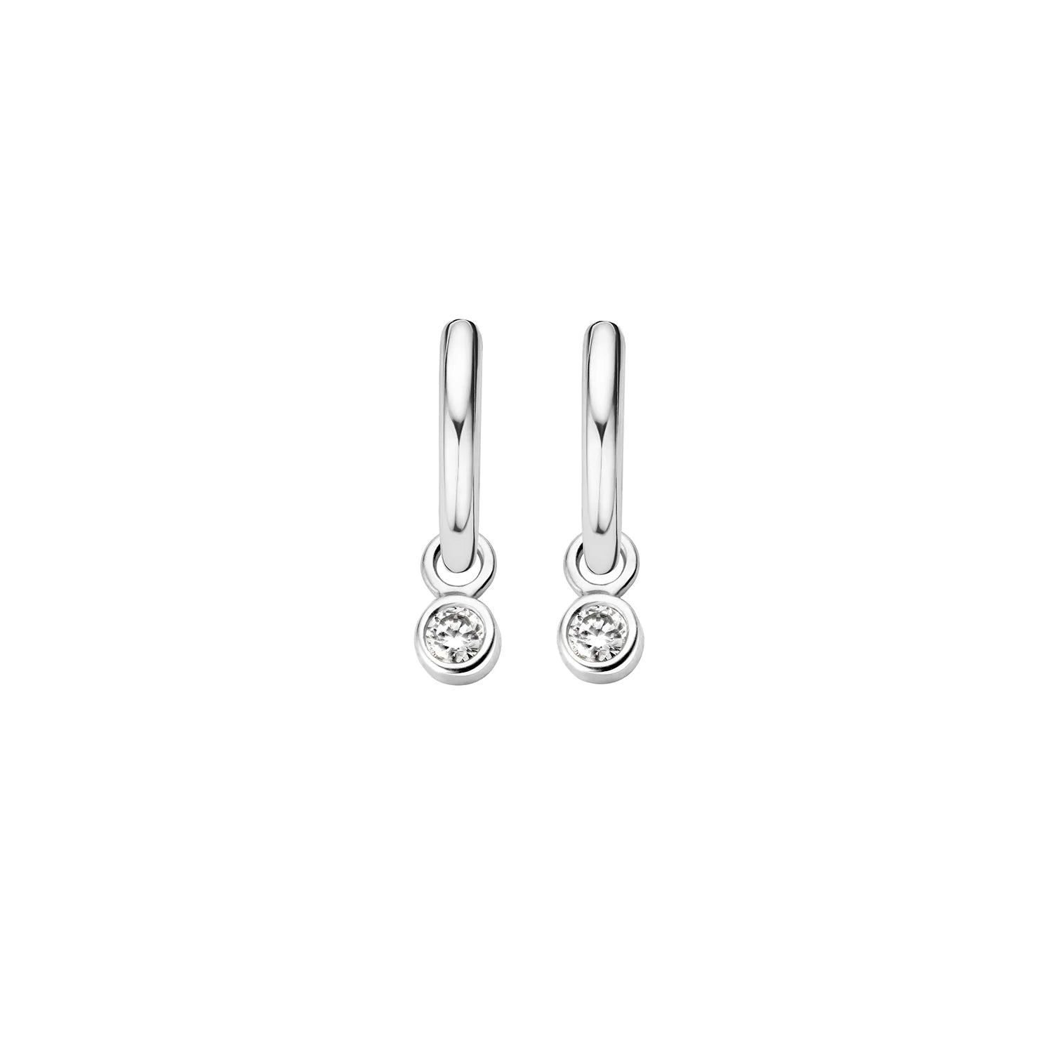 Blush Oorbedels 9058WZI - Wit Goud (14k) met Zirkonia