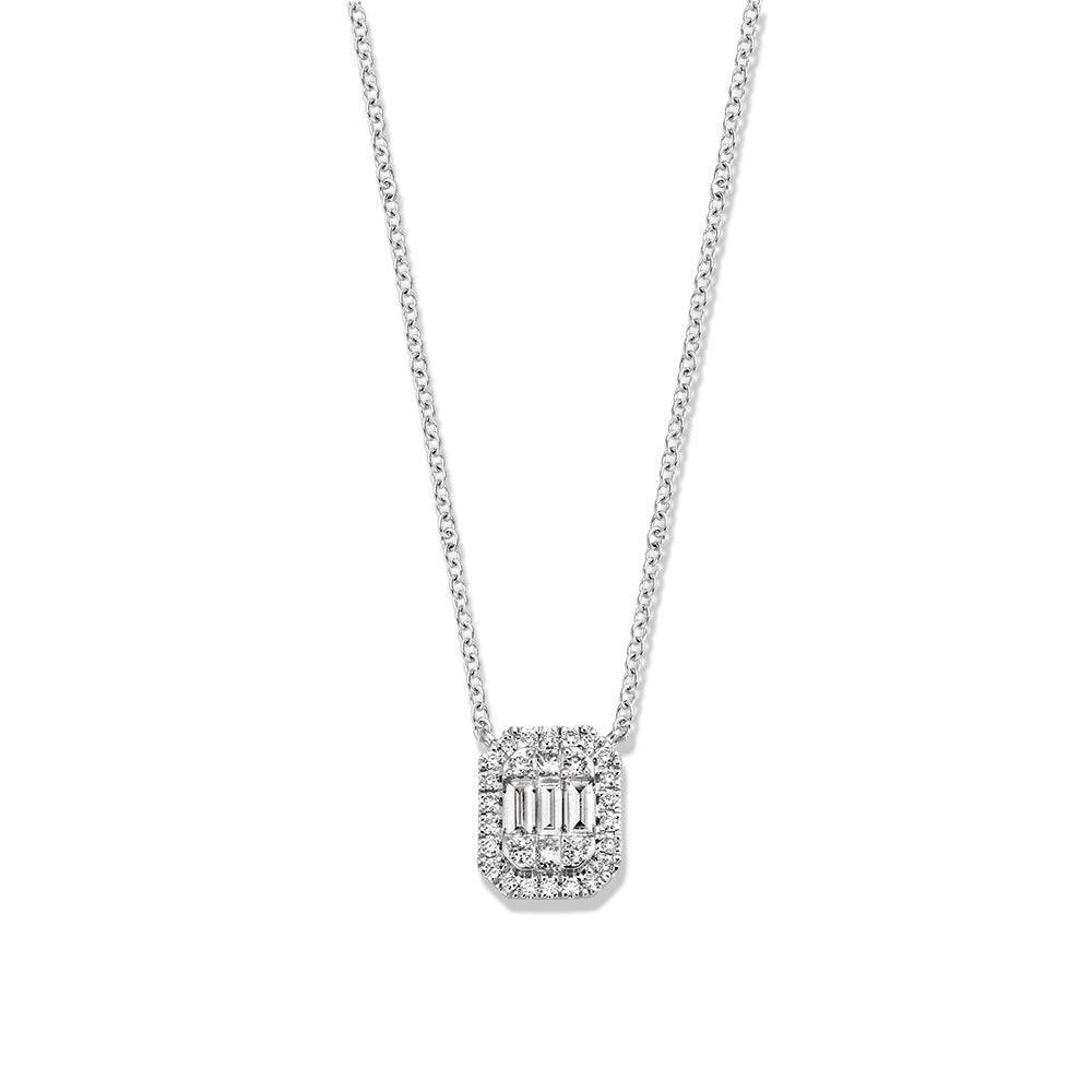 Collier witgoud diamant 0.40ct - VSJ0002