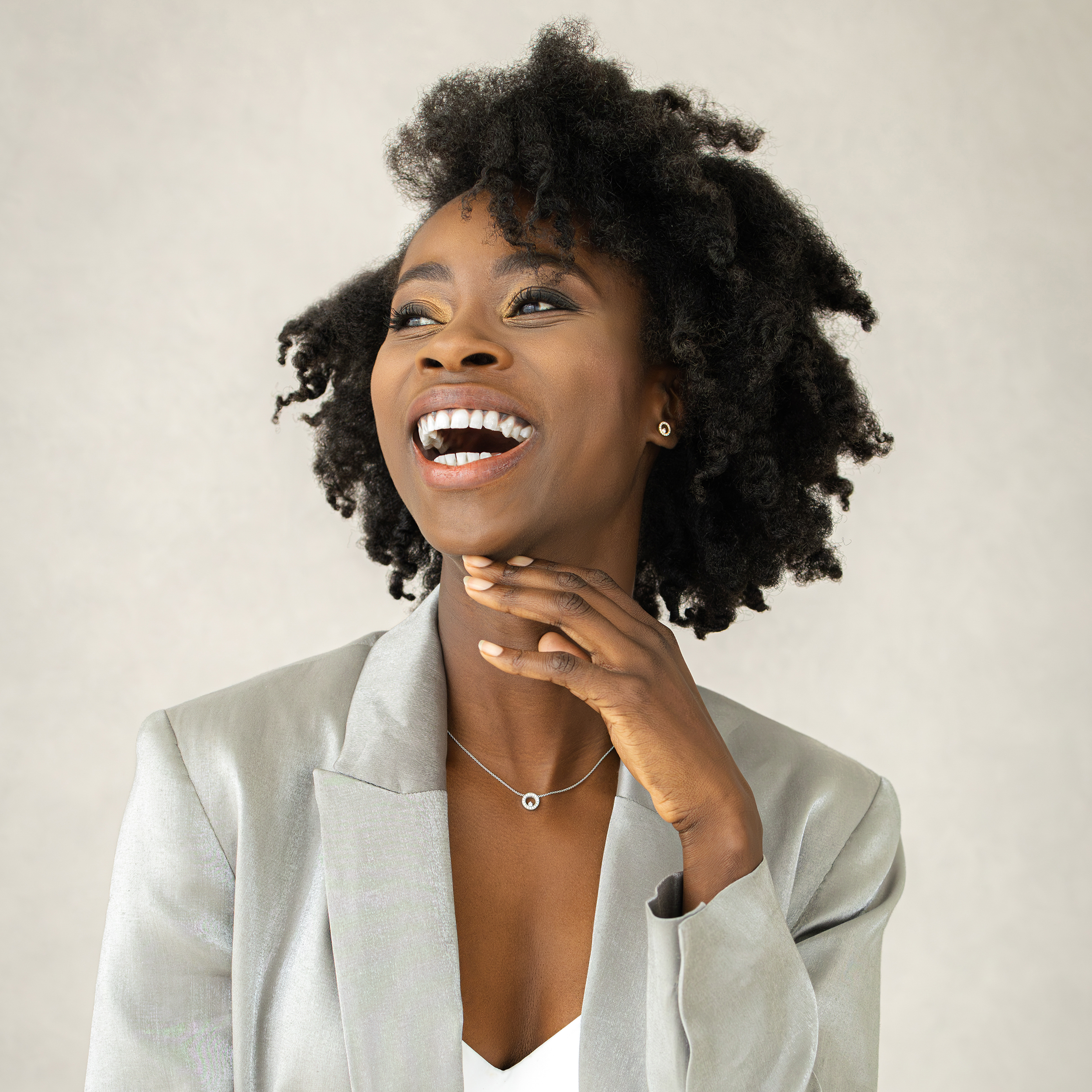 14krt geelgouden collier met diamant hanger 0.21ct HSI - 41-43-45cm - Circle Deluxe 021